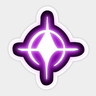 Neon Star Symbol Sticker